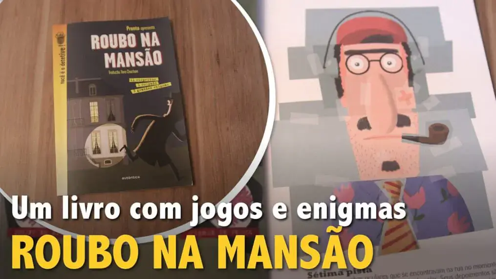 Um livro com jogos e enigmas